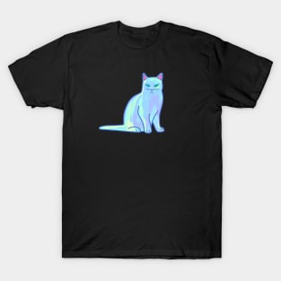 Light Blue Cat T-Shirt